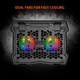 Подставка для ноутбука MeeTion CoolingPad CP2020 c RBG посветкой, регулировкой высоты - изображение 11