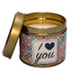 Ароматическая свечка Magic Lights I love you, 7,5*7 см, ваниль (40009-8) - изображение 1