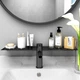 Полка для ванной из алюминия IwConcept BathRack Loft-60cm Notch (Черная) - изображение 2