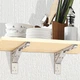 Відкидний механізм столика із нержавіючої сталі ZUOGANG Fold Bracket F14 - 34cm (Slim) Сріблястий (2 шт) - зображення 2