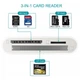 Переходник на SD TF CF для iPhone адаптер для iPad на флешку картридер форматы SD TF CF - изображение 2