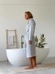 Мужской вафельный халат COSY с капюшоном XL светло-серый (P-901/XL) - изображение 2