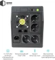 ИБП QUBE DG 1550 1550VA/900W LCD 4 x Schuko RJ-45 USB (QBDG1550) - изображение 4
