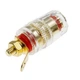 Разъем штекер коннектор типа банан Banana Plug 4 мм (гнездо), Gold/Red line (48561) - изображение 4