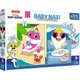 Пазлы Trefl BABY MAXI Веселый день акул 10+10 эл + раскраска (43005) - изображение 1