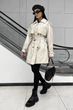 Тренч Jadone Fashion Некст укорочений L-XL білий - зображення 4