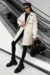 Тренч Jadone Fashion Некст укорочений L-XL білий - зображення 5