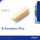 Витамин B (сбалансированная витаминная формула), B-Complex Plus, Pure Encapsulations, 120 капсул (PE-00449) - изображение 3