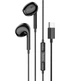Наушники Hoco M101 Max Crystal grace Type-C wire-controled digital earphones with microphone Black - изображение 1