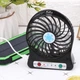 Портативний акумуляторний міні-вентилятор Portable Fan Mini Чорний (518603) - зображення 2