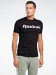 Футболка хлопковая длинная мужская Reebok Linear Re GJ0136 XL Черная (4064048052298) - изображение 1