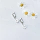 Серебряные серьги с фианитами (2144564) - изображение 2