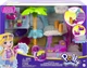 Игровой набор Полли Покет автомойка Фламинго Polly Pocket 2 Micro Dolls with Toy Car Water Play HHJ05 - изображение 5