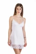 Ночная рубашка женская из вискозы и кружева Felisiya Lingerie Белый 143-001/х М (2000011585013) - изображение 2