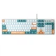 Клавиатура Aula Mechanical F2088 PRO White/Blue, plus 9 Orange keys KRGD blue (6948391234908) - изображение 1