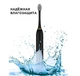 Електрична щітка SONIC TOOTHBRUSH X-2 на акумуляторі зі змінними насадками від USB Черний - зображення 5