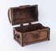 Декоративна скринька з натурального дерева ручної роботи Prezent Treasure коричневий - зображення 1