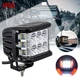 Додаткова LED фара 18W (3W*6) 10-30V 90x76x80 mm Близький стробоскоп 1 шт (W 0260-RB) - зображення 2
