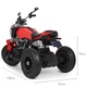 Дитячий електромотоцикл Bambi M 3913EL-3 Red (M 3913EL) - зображення 4