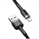 Кабель заряджання Baseus Cafule Cable для Apple Lightning to USB для IOS пристроїв iPhone/iPad 2 M Black+Grey - зображення 2