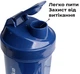 Шейкер спортивний Smartshake Lite 1000ml Glossy-Navy Blue - зображення 4