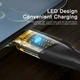 Кабель Essager Interstellar Transparent Design USB Type-A to USB Type-C 7A 2 м Black (EXCT-XJA01-P) - изображение 5