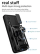 Чехол Camshield c кольцом-подставкой на Motorola E13 синий - изображение 2