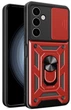 Чохол Camshield з кільцем-підставкою на Samsung Galaxy A24 red - зображення 1