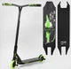 Самокат трюковой Best Scooter SCS-система пеги алюминиевый диск и дека Черно-зеленый (MT-60611) - изображение 1