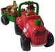 Трактор музыкальный Limo Toy с прицепом звуки подсветка 4 фигурки 36см Красный (M 5572 UA) - изображение 1