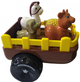 Трактор музыкальный Limo Toy с прицепом звуки подсветка 4 фигурки в комплекте Зеленый (M 5572 UA) - изображение 4
