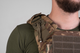 Плитоноска/Plate Carrier Eva Military колір мультикам, Cordura 1000D (без плит, без балістичних пакетів), з модулем MOLLE для кріплення підсумок, з системою швидкого скидання, з напашником - изображение 4