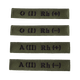 Нашивка "Группа Крови" тактическая для охраны и силовых структур 6622 2- Олива TR_6622-2 - изображение 1