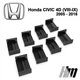 Ремкомплект обмежувача дверей Honda CIVIC 4D (VIII до IX) 2005 до 2016 фіксатори вкладки втулки сухарі - зображення 4