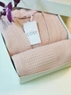 Подарунковий набір COSY Мозаїка Халат кімоно з рушником пудра 2XL у коробці 101+Cb021 - зображення 9