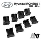 Ремкомплект обмежувача дверей Hyundai ROHENS (I) 2008 до 2014 фіксатори вкладки втулки - зображення 4