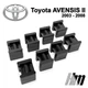 Ремкомплект ограничителя дверей Toyota AVENSIS (II) 2003 до 2008 фиксаторы вкладыши втулки - изображение 4