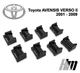 Ремкомплект обмежувача дверей Toyota AVENSIS VERSO (II) 2001 до 2009 фіксатори вкладки втулки сухарі - зображення 4