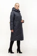 Зимова куртка жіноча великого розміру UF-fashion LRD-150-1 64 синій - зображення 3