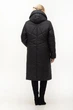 Женская куртка большого размера зимняя UF-fashion LRD-150-1 52 черный - изображение 3