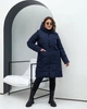 Жіноча куртка великого розміру зимова UF-fashion 00117-МО 60 синій - зображення 2