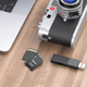 Перехідник HOCO карт пам'яті TF to SD card holder HB22 15х11х1мм black - зображення 3
