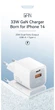 Зарядний пристрій Essager 33W GaN USB-C+USB-A white - зображення 8