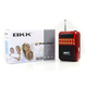Радіоприймач акумуляторний BKK Радіоколонка з FM USB MicroSD Червоний - зображення 5