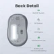 Миша UGREEN MU003 Portable Wireless Black (90371) - зображення 5