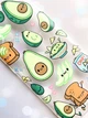 Прозрачный чехол на Samsung Galaxy A06 (A065) Милашки авокадо каваи (принт 305) - изображение 2