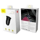Автомобильное Зарядное Устройство 2USB Baseus Circular Plastic A+A PPS (5A) (CCALL-YD01) Black - изображение 3