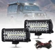 Комплект, Светодиодной дополнительной фары ближнего света (балка) 120W 40LED 18 см и набор проводов для подключения с кнопкой - изображение 1
