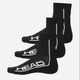 Набор мужских носков высоких HEAD Performance Short Crew 791010001-005 43-46 (3 пары) Черный (8720245181235) - изображение 2