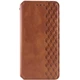 Шкіряний чохол-книжка GETMAN Cubic (PU) для Samsung Galaxy S25 Ultra Коричневий - зображення 1